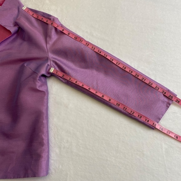 Grace Chuang Reversible Jacket Blazer, Pink/Purple Iridescent, Medium - Picture 10 of 12